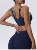 Conjunto de Yoga de Cintura Alta con Sujetador Deportivo Acolchado Ropa de Entrenamiento de Exteriores Impermeable para Mujeres Hecho en China - details 4