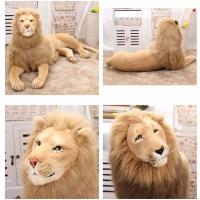 Cojín gigante grande para decoración del hogar, modelo de animales simulados, muñeco de peluche, juguetes para niños, almohada de León - details 7