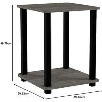 Mesa Auxiliar Simplista, Madera compuesta, Espresso/Negro, 2 Unidades - details 26