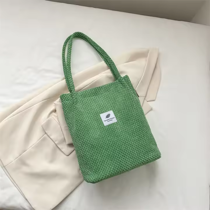 Bolsa de hombro de arte para mujeres _ bolsa de lona necube _ bolsa de pan casual - 1