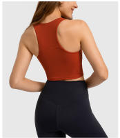 Sujetador Deportivo de Alta Cintura SHINBENE con Cojín para Mujeres Estilo Chaleco Inalámbrico para Gimnasio y Entrenamiento Tipo Tank Top con Sujetador Incorporado - details 16