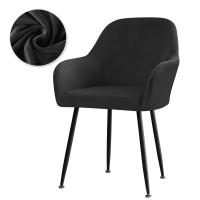 Cubierta de Silla de Comedor de Terciopelo Suave Cubierta Elástica de Spandex para Silla de Oficina, Hotel, Boda, Sala de Estar - details 3