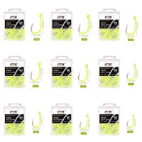 Anzuelos de pesca con púas de acero de alto carbono, anzuelos de pesca antioxidantes con púas de acero al carbono, anzuelo fluorescente de mar fuerte, 50 unids/lote por caja - details 5