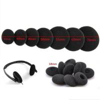 2 unids/par Almohadillas para oreja de espuma almohadillas gruesas para auriculares almohadillas para los oídos 35-65mm almohadillas para los oídos de espuma gruesa negra herramienta para auriculares - details 1