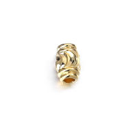 Cuentas de Brass Doradas de 18K Diseño Ovalado Cilíndrico Suministros para Hacer Joyería DIY - details 62