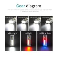 MINI linterna LED recargable portátil para exteriores, lámpara de servicio de emergencia con linterna magnética potente de largo alcance para pesca - details 7