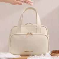 Bolsas de almacenamiento de cosméticos de gran capacidad, bolsa de almacenamiento de artículos de tocador impermeable multifuncional con asa, bolsas de lavado portátiles para mujer - details 8