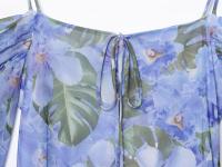Ropa de mujer europea y americana, vestido de malla de seda estampado popular, falda con tirantes para mujer - details 5