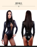 Cremallera abierta para club nocturno, ropa interior erótica de una pieza que muestra los senos - details 11