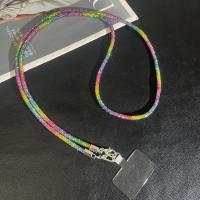 Cordón colgante con purpurina y diamantes de imitación para teléfono, cadena cruzada de estilo largo, cuerda para teléfono móvil, cadena de lujo antipérdida para teléfono móvil - details 2