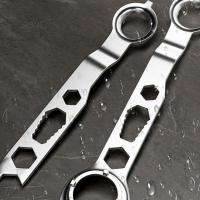 Llave de amoladora angular de sujeción estable, ahorro de trabajo, llave de doble cabeza de 4 garras de alta resistencia, acero grueso multiusos - details 7