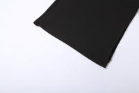 BUNO-Vestido largo de oficina para mujer, de manga corta con cuello vuelto traje elegante, abertura lateral y botón, moldeador de cuerpo, moda de calle - details 18