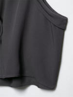 OUWU- Nueva Ropa De Mujer Adelgazante Versátil Decoración De Lazo Cuello En V Textura Chaleco Suelto Chaqueta Hombro - details 8