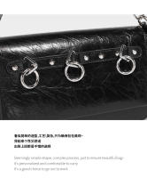 Bolso retro de cadena axilar, dulce y genial, estilo Spice Girl, bolso de hombro, bolso de mensajero para mujer, nuevo modelo. - details 11