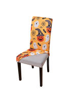 Juego de 6 fundas para silla de Halloween, elásticas, extraíbles, lavables, protección para decoración de vacaciones para comedo - details 1