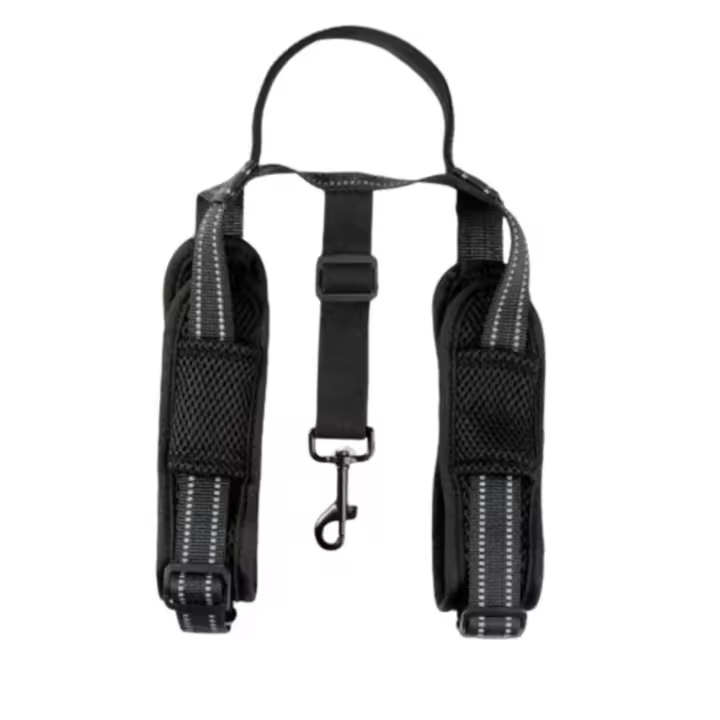 Eslinga ajustable para perros para patas traseras, mango resistente, tiras reflectantes, arnés de elevación para perros, cinturón auxiliar para sujetar la pierna trasera - 1