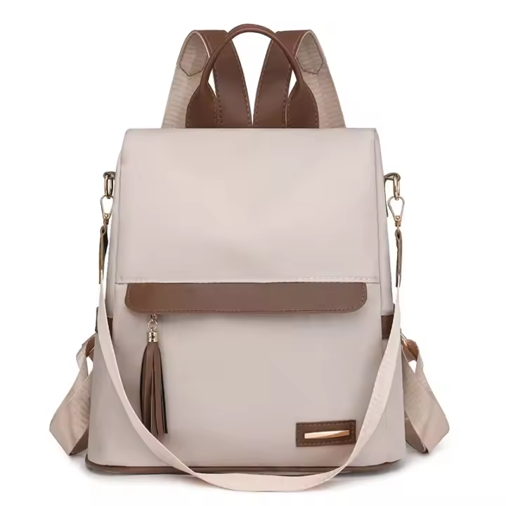 Mochila informal de nailon resistente al agua para mujer, bolsos de hombro de viaje de gran capacidad, mochila antirrobo de marca a la moda para mujer - 1