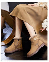 Nuevas botas de nieve de terciopelo cálidas botas de mujer botas cortas casuales versátiles - details 15