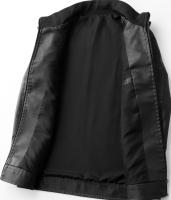 Nuevos hombres Retro sólido Tops Otoño Invierno moda cuello alto abrigo a prueba de viento al aire libre suelta versátil comodidad chaqueta de cuero hombres - details 10