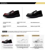 Zapatos de vestir de diseño cruzado para hombre y zapatos casuales de cuero de fibra ultrafina Oxford fáciles de usar más punta redonda nuevo estilo - details 2