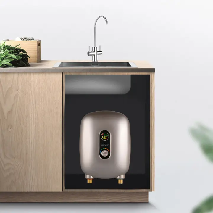 Calentador de Agua sin Reservorio de Aluminio Mini de 6500W Calentamiento Instantáneo para Horneadores de Cocina y Baño - 1