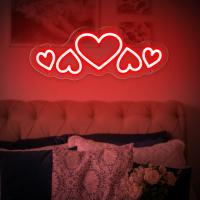 Letrero de neón con forma de corazón de amor, luces LED USB de ambiente románticas para parejas, dormitorio de niñas, aniversario de boda, propuesta de matrimonio, fiesta, decoraciones de boda - details 3