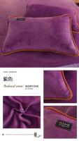 Funda de Almohada de Franela Suave de Color Sólido Tamaño 48*74cm Cómoda para Adultos - details 11