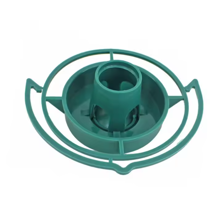 Comedero colgante de plástico para pájaros, cuenco de alimentación automático para exteriores, verde, para balcón - 1