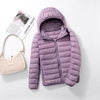 Chaqueta de plumón ultraligera con capucha para mujer, cálida y fina, talla grande - details 14