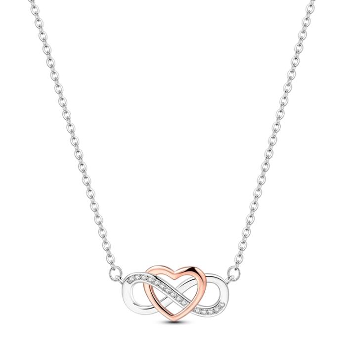 Collar de Teorema Amoroso en Plata 925 - Donde el Infinito Besa al Corazón