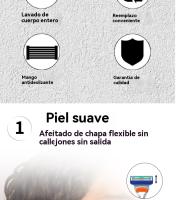 Afeitadora barba hombre Manual Portátil para casa - details 2