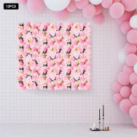 Paneles de Pared de Flor Artificial Paquete de 12 24" x 16" Ideal para Bodas, Fiestas, Eventos - details 0