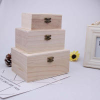 Caja de Madera de Alta Calidad S/M/L con Tapa Artesanal y Encaje Cuadrado para Decoración del Hogar y Almacenamiento de Suministros - details 36