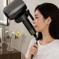 Soporte de pared para secador de pelo, organizador giratorio sin perforación, ángulo ajustable, estante para secador de pelo - details 1