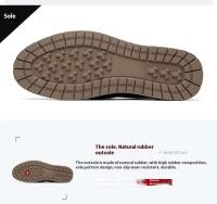 Vestido de cuero informal de alta calidad para hombre, zapatos formales Oxford suaves y cómodos de estilo de oficina de negocios, nueva moda - details 10
