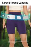 Mallas deportivas multifuncionales con bolsillo de malla para mujer, pantalones cortos de Yoga para Fitness sin costuras, pantalones cortos para correr con bolsillos reflectantes - details 1