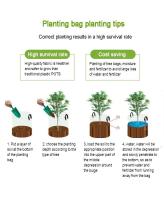 Nuevas bolsas no tejidas para plantar y trasplantar árboles de plántulas de flores, ETA hortícola - details 2
