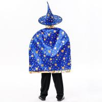 Conjuntos de sombrero y chal de Halloween para niños, capa TAMAÑO 120-140 - details 1