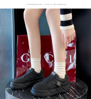Nuevos zapatos de suela gruesa que aumentan la altura, zapatos versátiles de plataforma tipo muffin para mujer - details 16