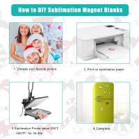Imanes de sublimación para refrigerador, espacios en blanco personalizados, decoración de oficina y cocina, 30 unidades por juego - details 1