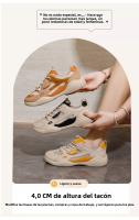 Nuevos Zapatos Blancos Transpirables, Zapatos De Tablero Casuales Huecos, Zapatos De Muffin Versátiles De Suela Gruesa - details 2