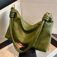 Bolso de Hombro de PU para Mujer Bolso Cruzado de Moda con Correa Ancha Bolso Commuter Casual - details 0