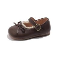 Zapatos de cuero para niños, nuevos zapatos planos para niñas de primavera y otoño con lazo, zapatos informales versátiles de moda de princesa para niños, suela blanda - details 22