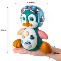Baby Crawling Toys Musical Penguin Infant Moving Walking Dancing Toys with Light Toddler Interactive Development Tummy Time Gift - details 5