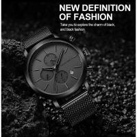Reloj de Pulsera de Acero Inoxidable con Dial Pequeño Reloj de Negocios Impermeable con Correa de Cuero Automático Multifuncional de Marca Superior - details 12