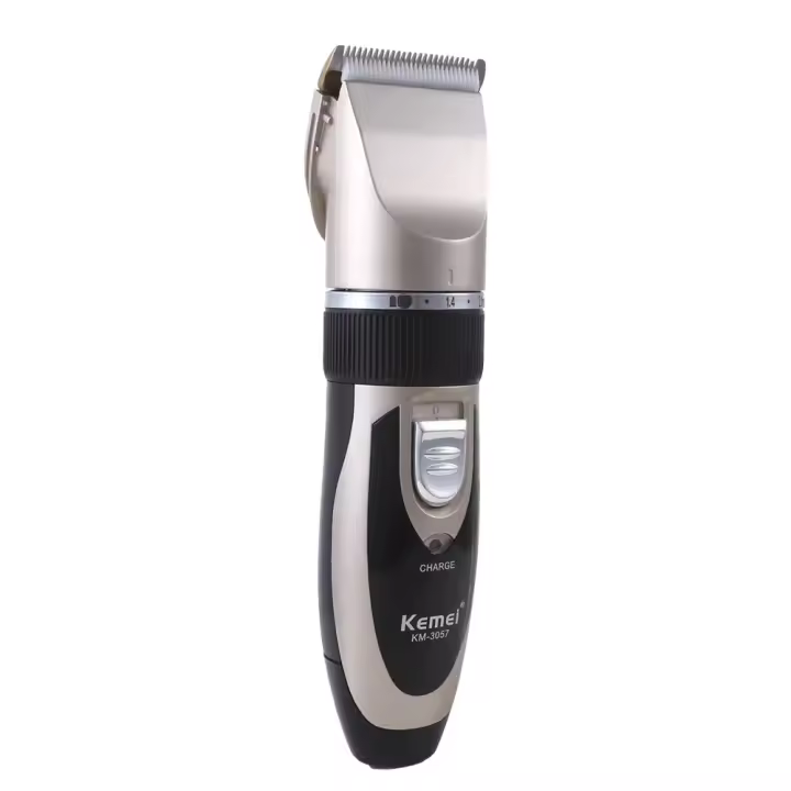 Kemei-cortadora de pelo eléctrica inalámbrica para hombres, adultos y niños, máquina de corte de pelo recargable con cuchilla de cerámica, barbero - 1