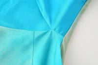 TRAFZA-Vestido largo hasta el tobillo con hombros descubiertos para mujer, traje asimétrico con pliegues y cremallera, moda de verano - details 6