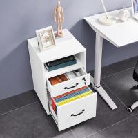 Cajonera de Escritorio Móvil con 2 Cajones Organizador de Archivos A4 Seguro y Llave - details 12