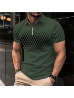 Polo de verano 2025 para hombre, manga corta, top de moda popular, estampado, corte ajustado. - details 13