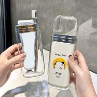 Cilindro de dientes de dibujos animados práctico, juego de tazas de lavado de plástico de gran capacidad, taza para enjuague bucal sellada, dispensador de pasta de dientes para acampar, 2 uds. - details 6